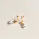 Calligraphed Arabic Initial Earrings